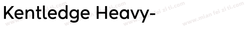 Kentledge Heavy字体转换